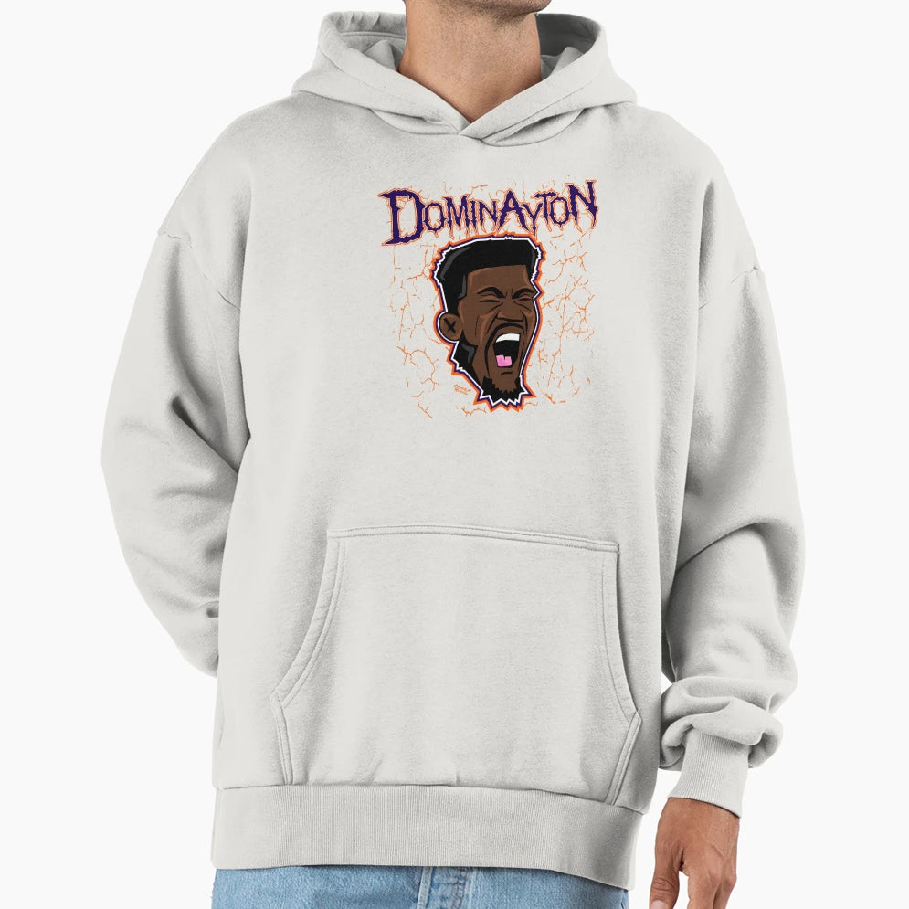 Dominayton Big Face Hoodie - Fun Novelty Design Men Women - T-Shirt, Sweatshirt, Hoodie