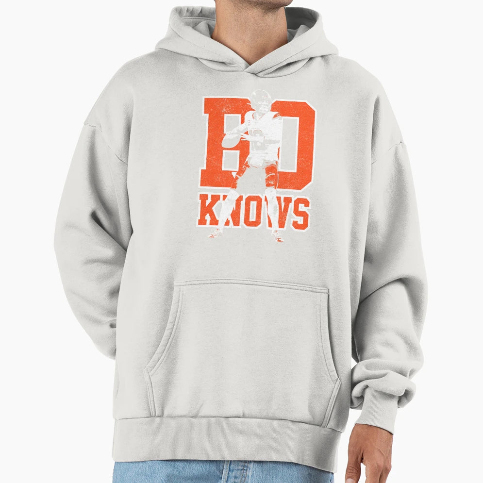 Bo Knows Bo Nix Hoodie - Casual Everyday Wear Unisex - T-Shirt, Sweatshirt, Hoodie