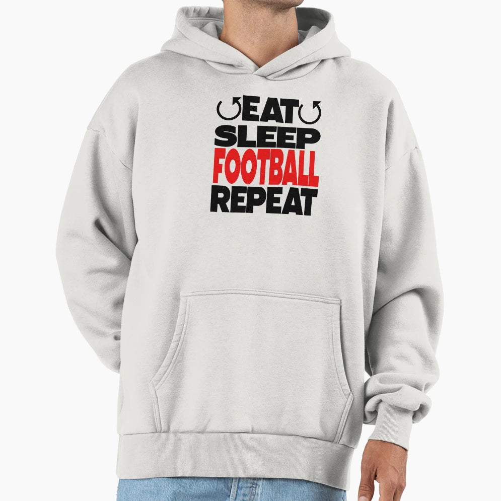 Eat Sleep Baseball Repeat Hoodie - Custom Art Print Men Women - T-Shirt, Sweatshirt, Hoodie