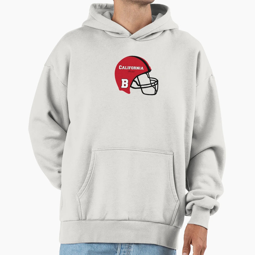 Fresno California Ca Football Helmet Hoodie - Unique Graphic Unisex - T-Shirt, Sweatshirt, Hoodie