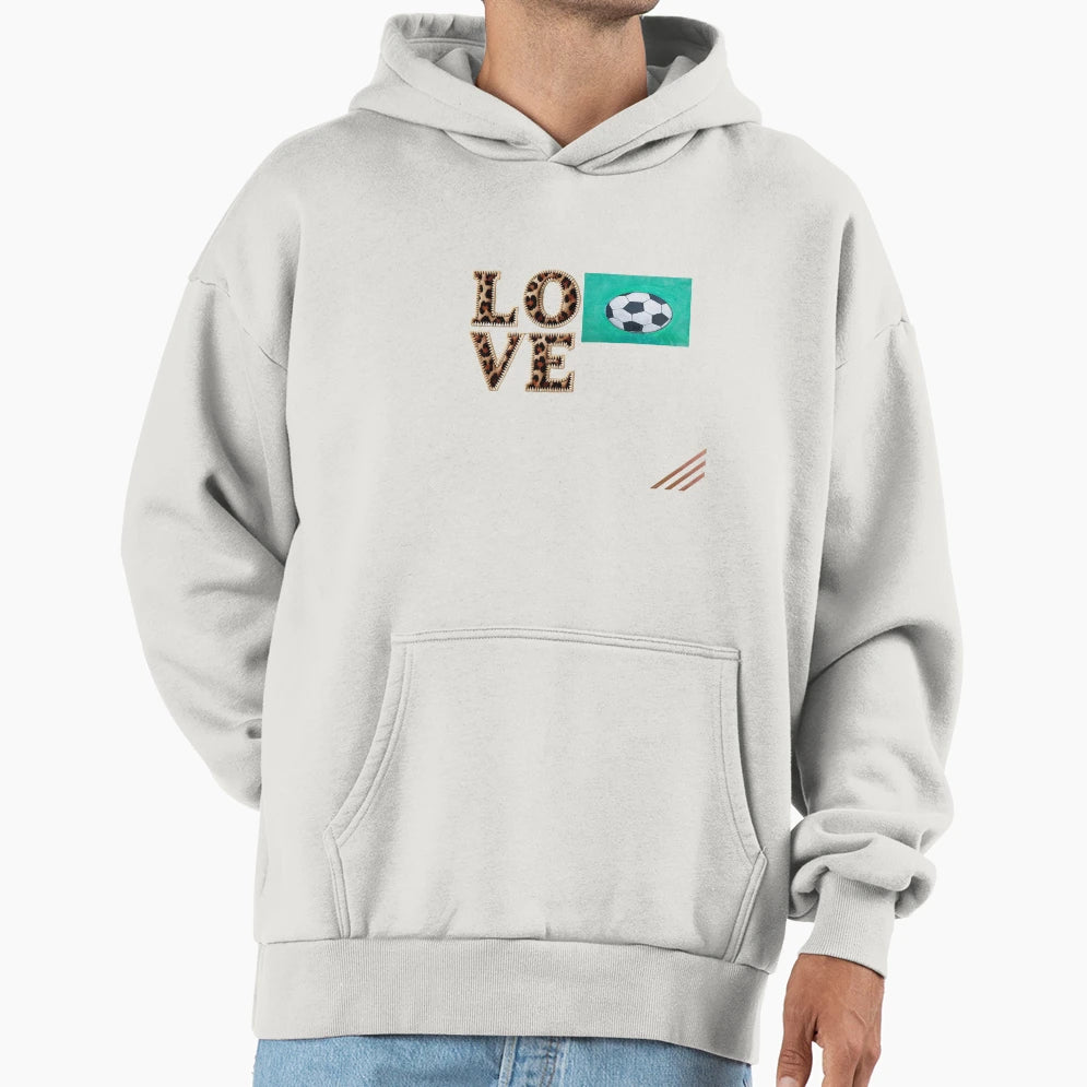 Footprints Land And Footballs Game Hoodie - Novelty Apparel Men Women - T-Shirt, Sweatshirt, Hoodie