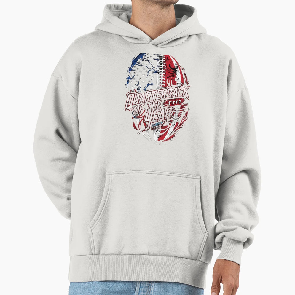 Quarterback Year Hoodie - Trendy Graphic Unisex - T-Shirt, Sweatshirt, Hoodie