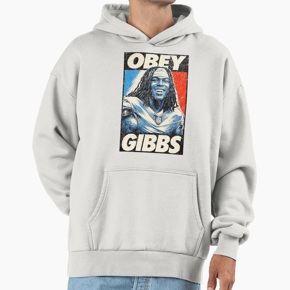 Obey Gibbs Art Hoodie - Graphic Print Unisex - T-Shirt, Sweatshirt, Hoodie
