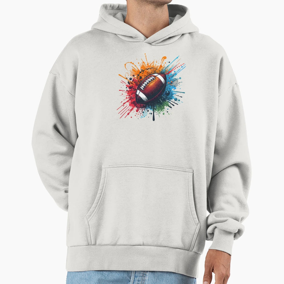 American Football Game Day Street Hoodie - Fun Novelty Design for Adults - T-Shirt, Sweatshirt, Hoodie