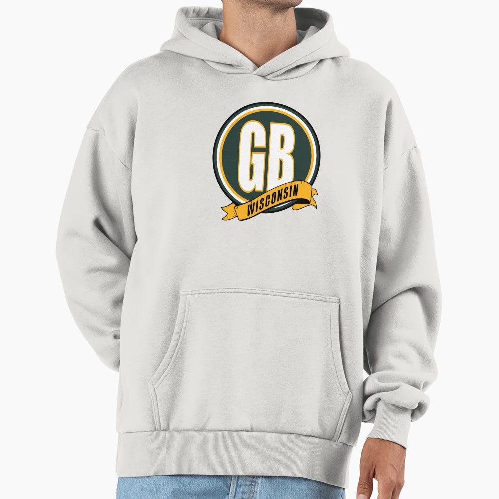 Gb Banner Circle Hoodie - Trendy Graphic Unisex - T-Shirt, Sweatshirt, Hoodie
