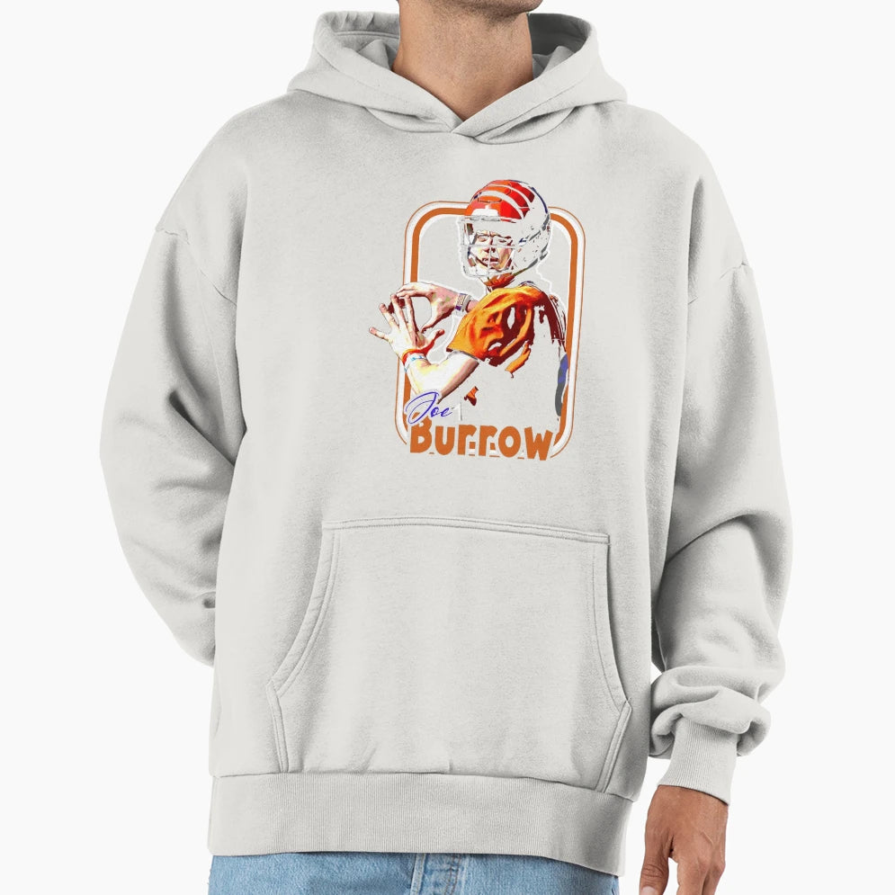 Player Sports Quarterback 14 Wide Hoodie - Novelty Apparel for Adults - T-Shirt, Sweatshirt, Hoodie