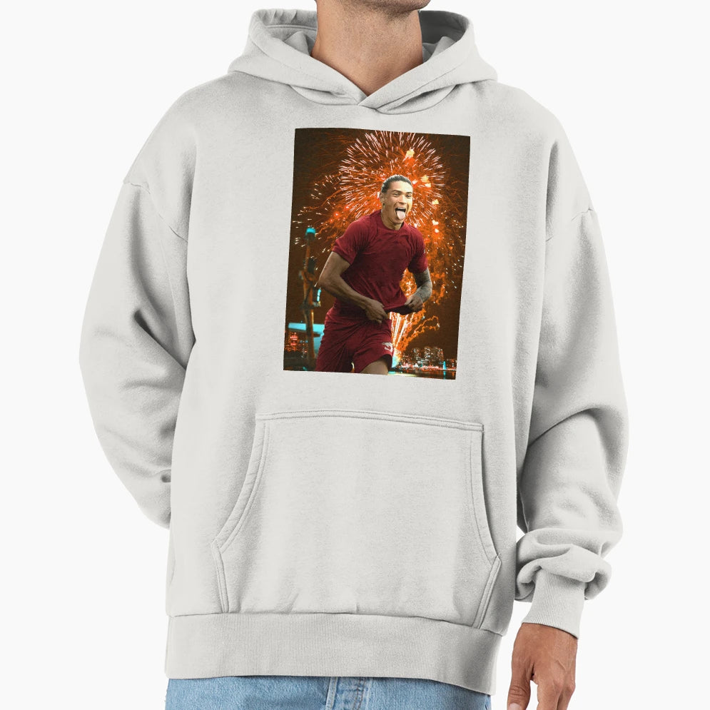 Darwin Nunez Explosion Hoodie - Streetwear Style Unisex - T-Shirt, Sweatshirt, Hoodie