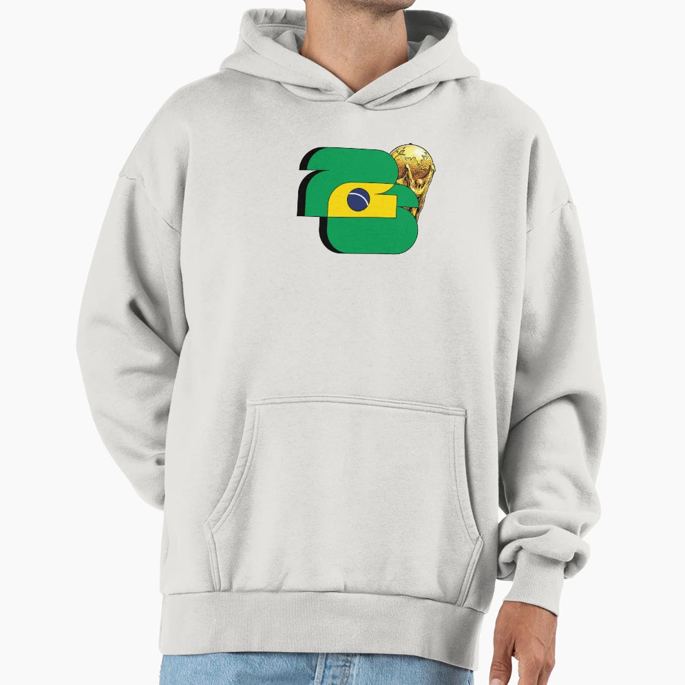 Brazil Futbol Hoodie - Graphic Print Unisex - T-Shirt, Sweatshirt, Hoodie