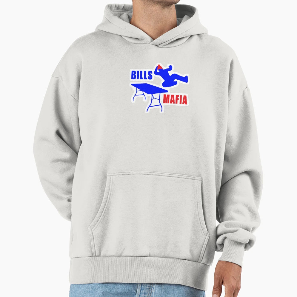 Bills Mafia Tailgating Hoodie - Fun Novelty Design Men Women - T-Shirt, Sweatshirt, Hoodie