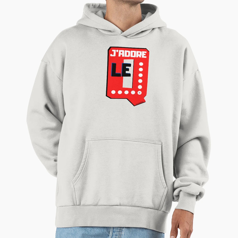 I Love Q Hoodie - Fun Novelty Design for Adults - T-Shirt, Sweatshirt, Hoodie
