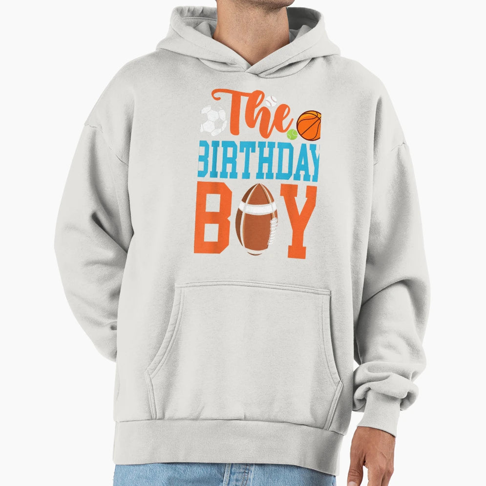 Birthday Sports Matching Family Hoodie - Aesthetic Graphic for Adults - T-Shirt, Sweatshirt, Hoodie