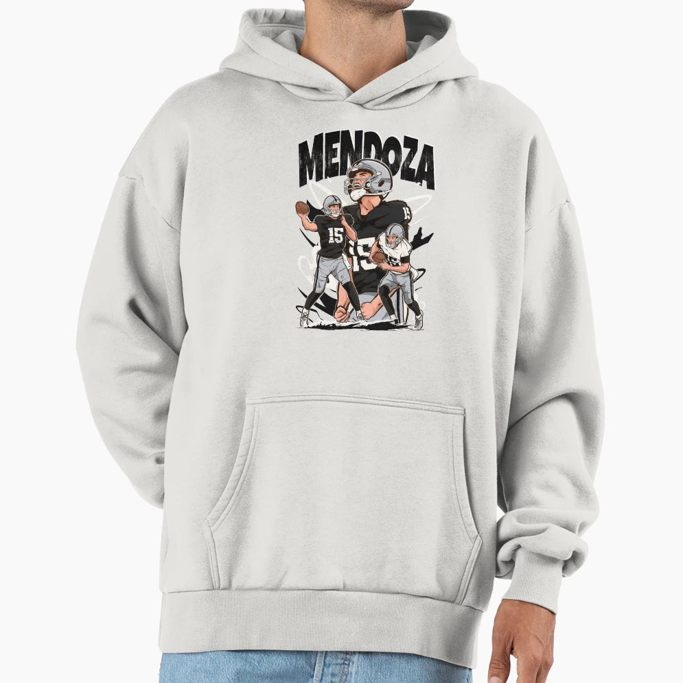 Fernando Mendoza Las Vegas Cartoon Hoodie - Graphic Print for Adults - T-Shirt, Sweatshirt, Hoodie