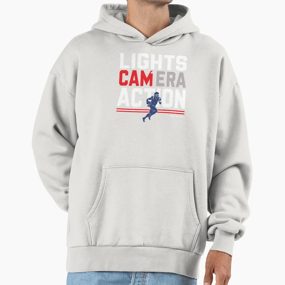 Lights Camera Action Hoodie - Casual Everyday Wear Men Women - T-Shirt, Sweatshirt, Hoodie