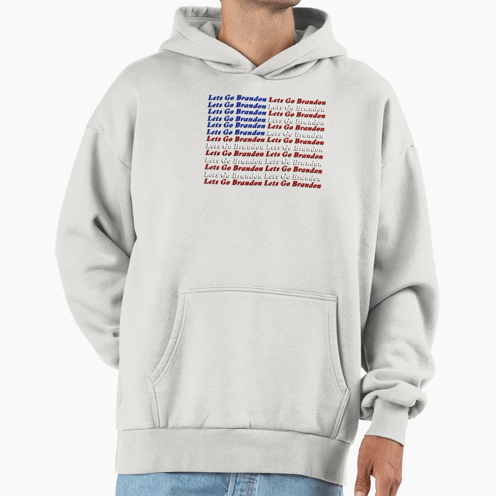Lets Go Brandon Hoodie - Minimalist Print for Adults - T-Shirt, Sweatshirt, Hoodie