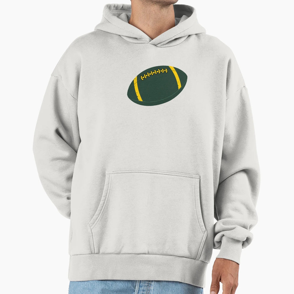 Green Football Season Hoodie - Graphic Print Men Women - T-Shirt, Sweatshirt, Hoodie