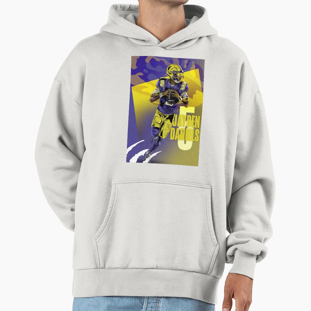 Lsu Qb JD Hoodie - Custom Art Print Men Women - T-Shirt, Sweatshirt, Hoodie