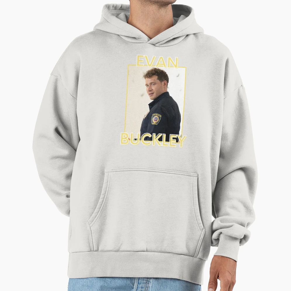Evan Buckley 911 Hoodie - Fun Novelty Design for Adults - T-Shirt, Sweatshirt, Hoodie