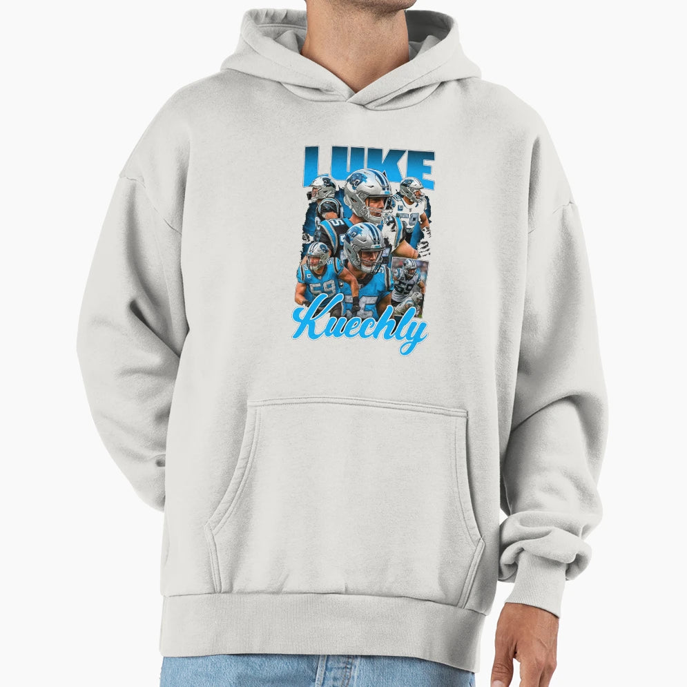 Luke Kuechly Carolina Football Hoodie - Custom Art Print Unisex - T-Shirt, Sweatshirt, Hoodie