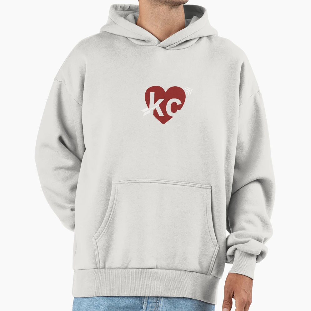 Kc Heart Hoodie - Aesthetic Graphic Unisex - T-Shirt, Sweatshirt, Hoodie
