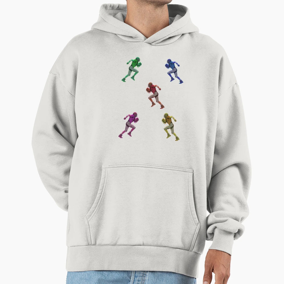 Football Players Hoodie - Graphic Print Unisex - T-Shirt, Sweatshirt, Hoodie
