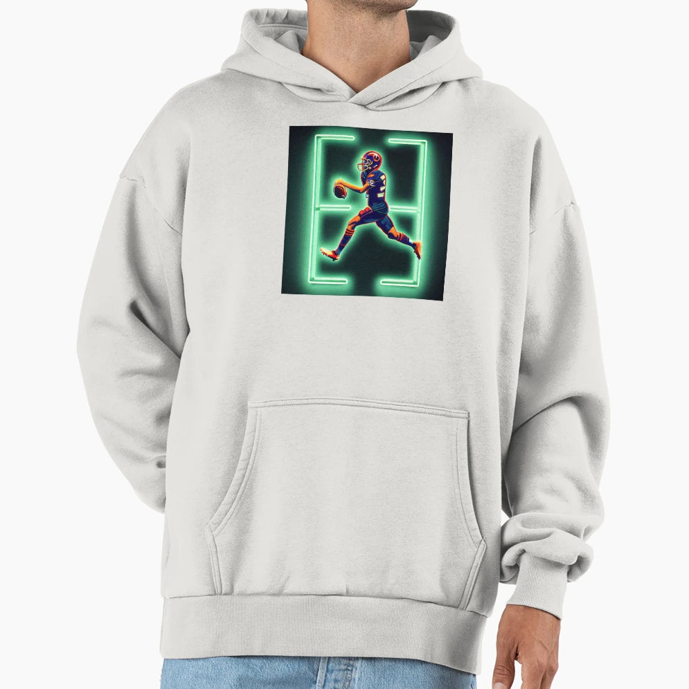 Football Player Hoodie - Custom Art Print for Adults - T-Shirt, Sweatshirt, Hoodie