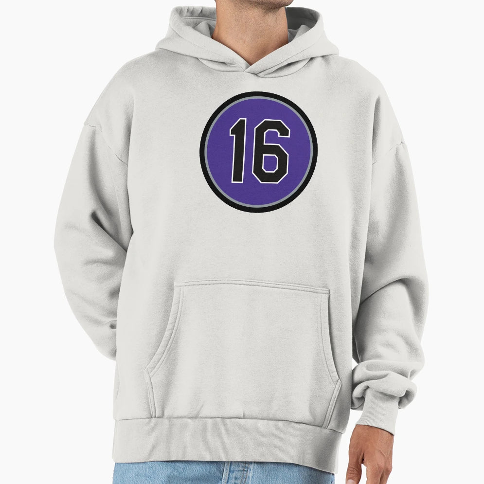 Huston Street 16 Jersey Number Hoodie - Aesthetic Graphic for Adults - T-Shirt, Sweatshirt, Hoodie