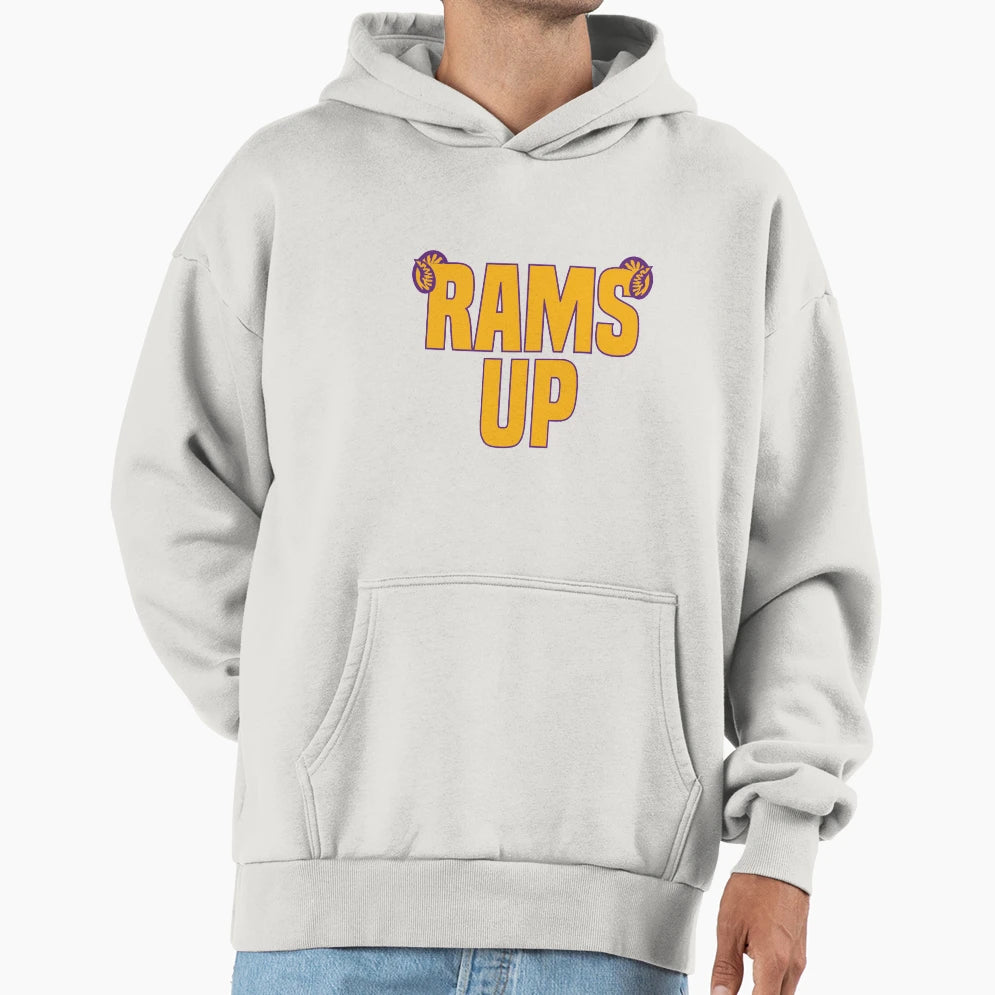 Rams Up West Chester University Hoodie - Graphic Print Men Women - T-Shirt, Sweatshirt, Hoodie