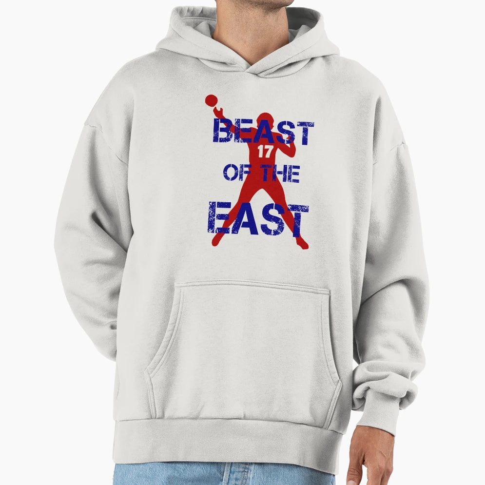 Allen 17 Beast East Hoodie - Minimalist Print for Adults - T-Shirt, Sweatshirt, Hoodie