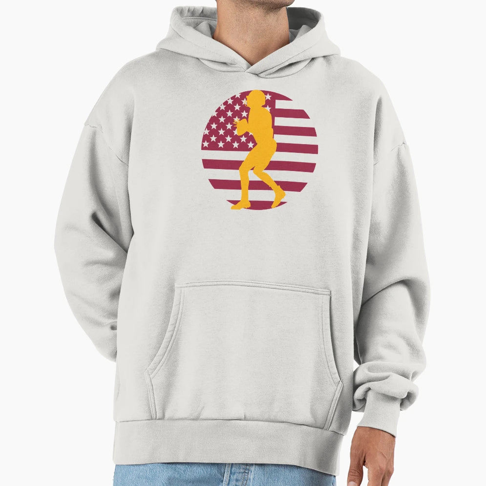 Football Quarterback Hoodie - Novelty Apparel for Adults - T-Shirt, Sweatshirt, Hoodie