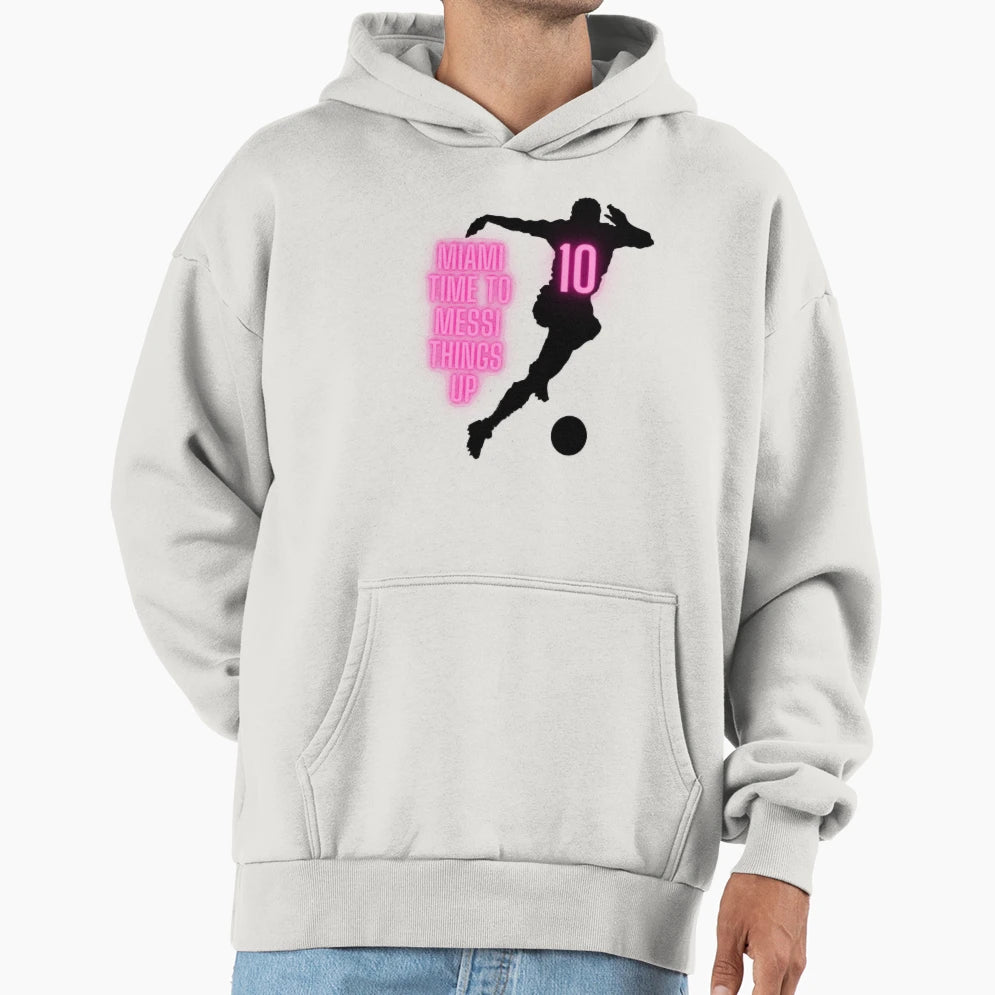 Miami Messi Hoodie - Casual Everyday Wear for Adults - T-Shirt, Sweatshirt, Hoodie