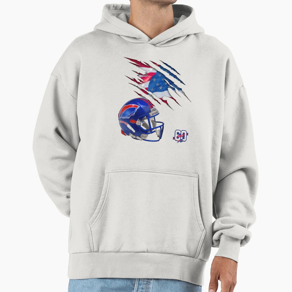 Art Buffalo Bills Hoodie - Casual Everyday Wear for Adults - T-Shirt, Sweatshirt, Hoodie