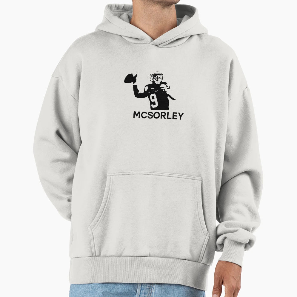 Trace Mcsorley Black And White Hoodie - Fun Novelty Design for Adults - T-Shirt, Sweatshirt, Hoodie