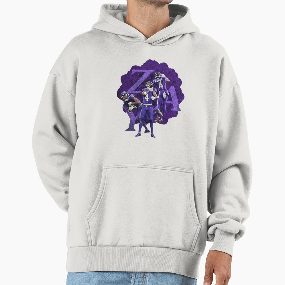 Zay Flowers Hoodie - Graphic Print Men Women - T-Shirt, Sweatshirt, Hoodie