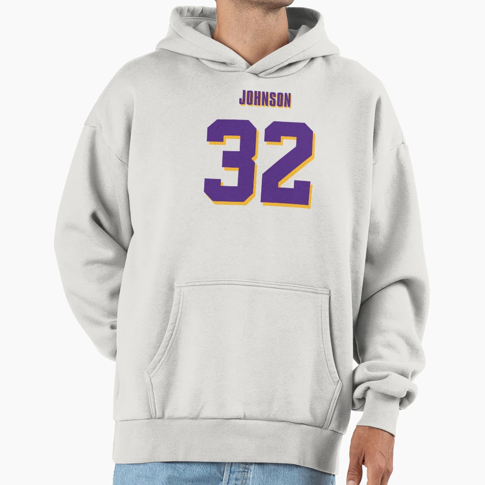 Magic Johnson Game Time Jersey No 3 Hoodie - Trendy Graphic for Adults - T-Shirt, Sweatshirt, Hoodie