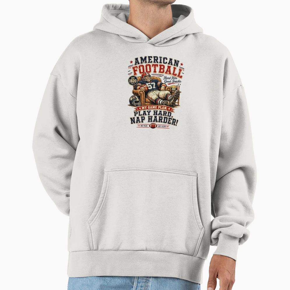 Football Hoodie - Trendy Graphic Unisex - T-Shirt, Sweatshirt, Hoodie