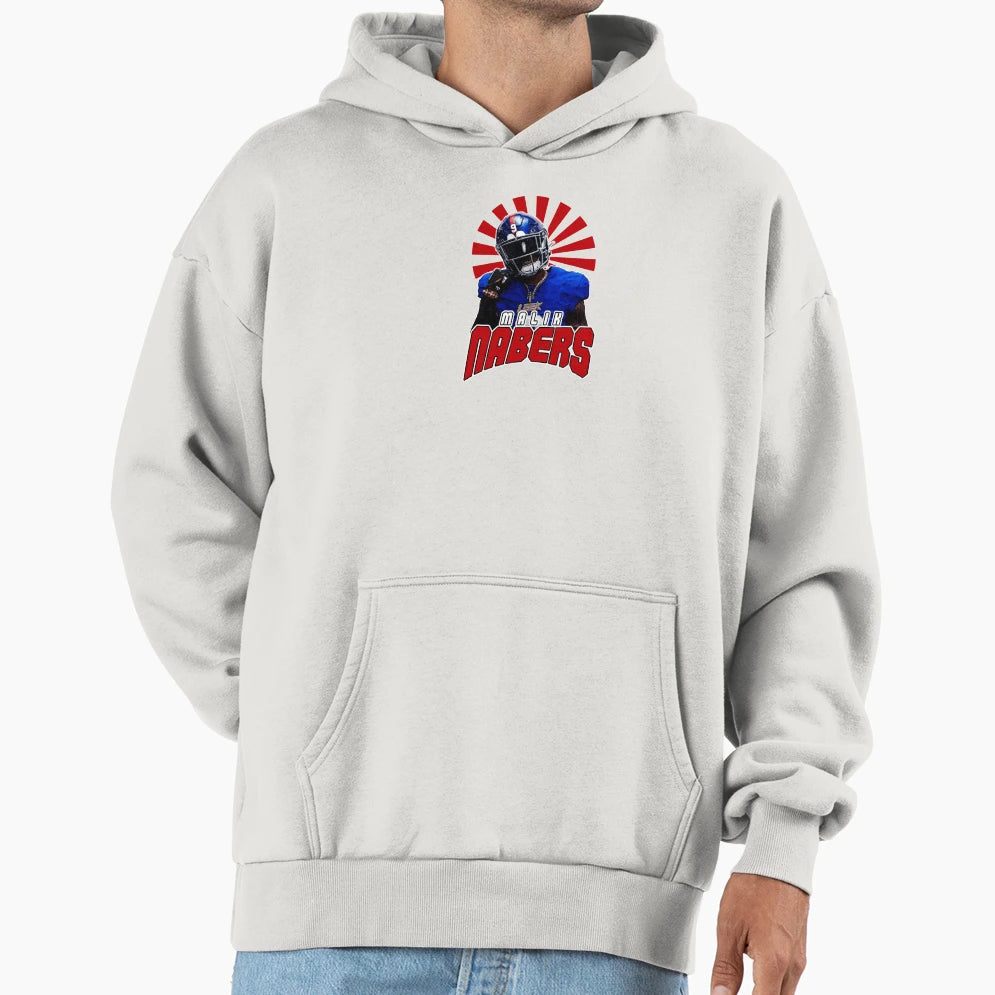 Malik Nabers Helmeted Power Hoodie - Casual Everyday Wear for Adults - T-Shirt, Sweatshirt, Hoodie