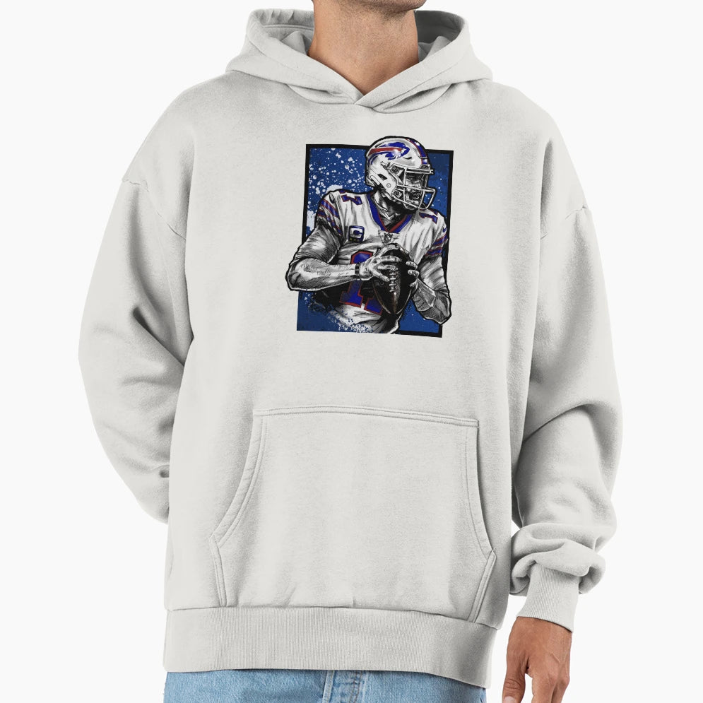 Qb Ready To Throw Hoodie - Trendy Graphic Unisex - T-Shirt, Sweatshirt, Hoodie