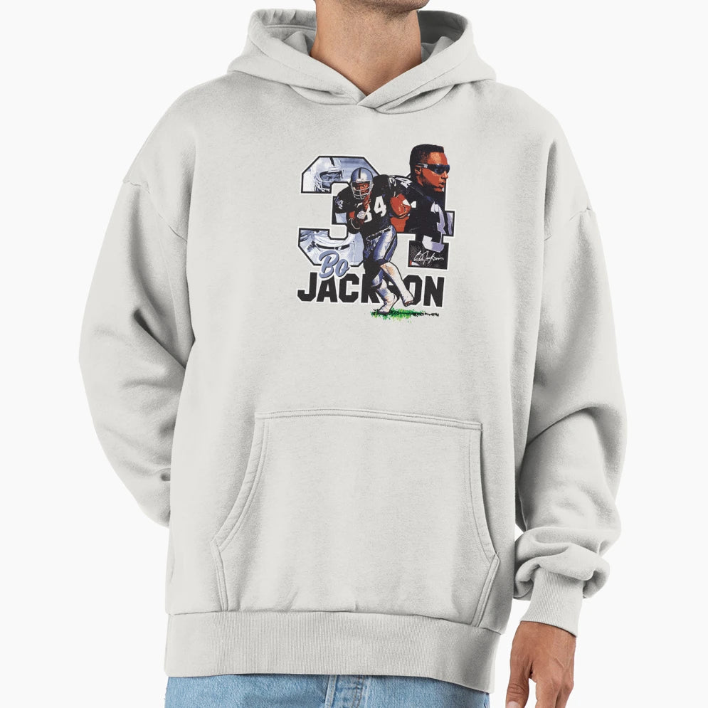 Bo Jackson Hoodie - Aesthetic Graphic for Adults - T-Shirt, Sweatshirt, Hoodie
