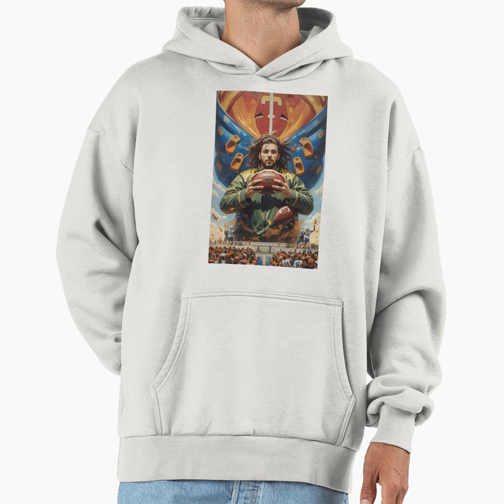 God American Football Hoodie - Custom Art Print Men Women - T-Shirt, Sweatshirt, Hoodie