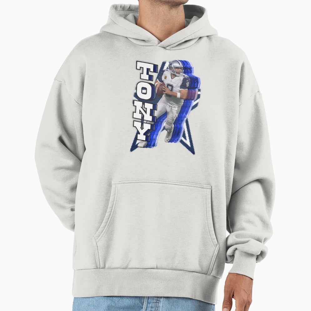 Dallas Cowboy Legend Tony Romo Hoodie - Minimalist Print Unisex - T-Shirt, Sweatshirt, Hoodie