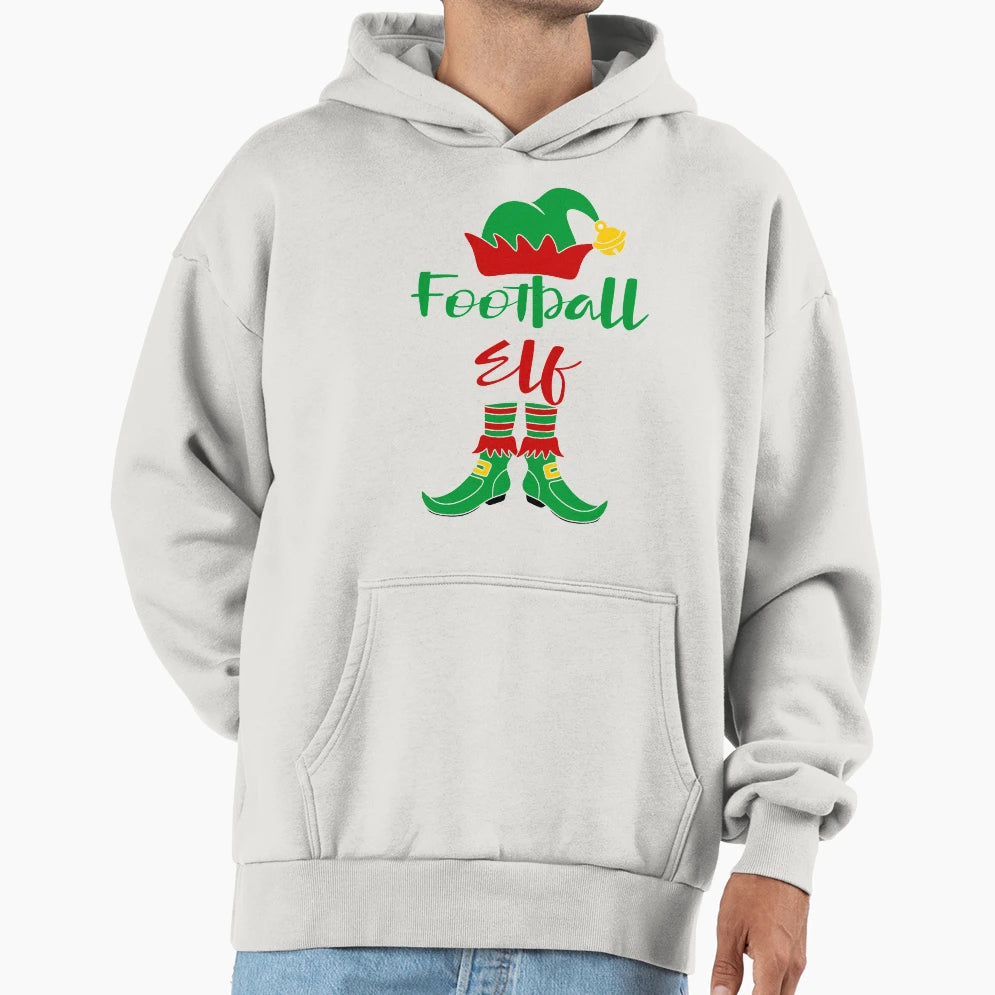 Football Elf Hoodie - Trendy Graphic Men Women - T-Shirt, Sweatshirt, Hoodie