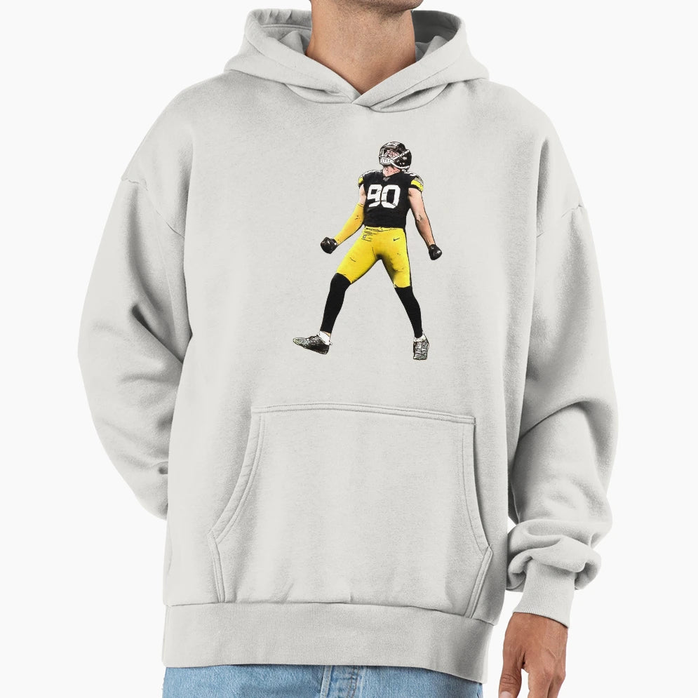 Tj Watt Celebration Hoodie - Minimalist Print for Adults - T-Shirt, Sweatshirt, Hoodie