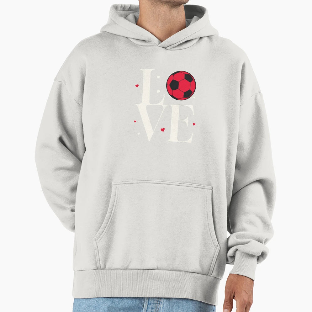 Soccer Love Hoodie - Custom Art Print for Adults - T-Shirt, Sweatshirt, Hoodie