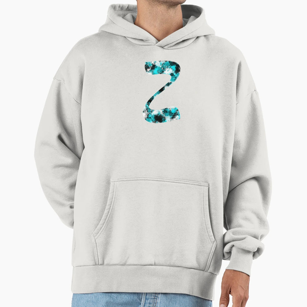 Paint Splash Letter Z Hoodie - Novelty Apparel Men Women - T-Shirt, Sweatshirt, Hoodie