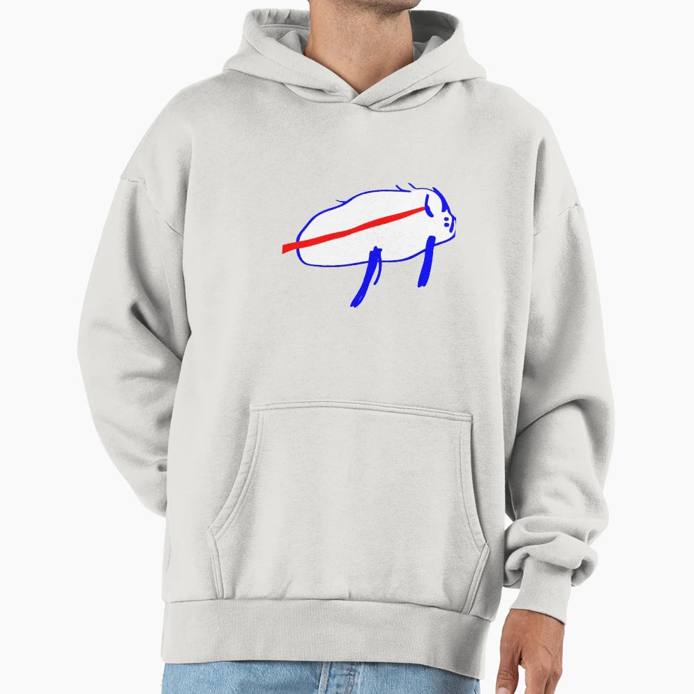 JA Bills Potato Drawing White Hoodie - Aesthetic Graphic Unisex - T-Shirt, Sweatshirt, Hoodie