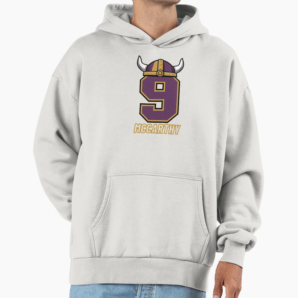 J J Mccarthy Hoodie - Custom Art Print for Adults - T-Shirt, Sweatshirt, Hoodie