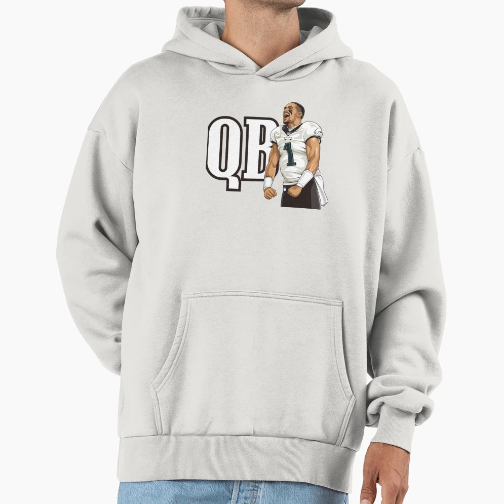 Qb1 Hoodie - Fun Novelty Design for Adults - T-Shirt, Sweatshirt, Hoodie