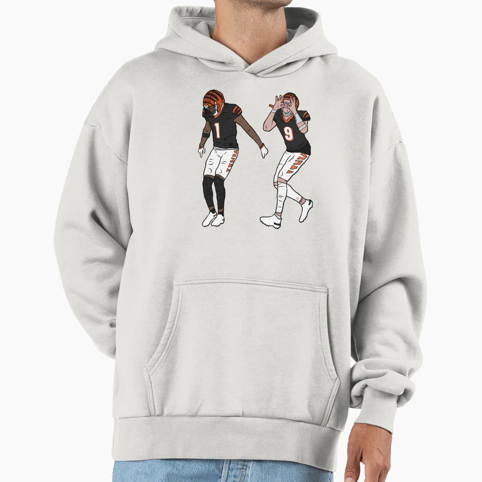 Jamarr Chase And JB Griddy Hoodie - Minimalist Print Unisex - T-Shirt, Sweatshirt, Hoodie