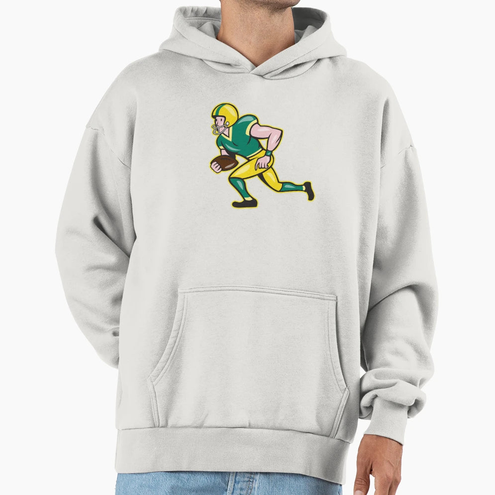 American Football Wide Receiver Running Hoodie - Custom Art Print Unisex - T-Shirt, Sweatshirt, Hoodie
