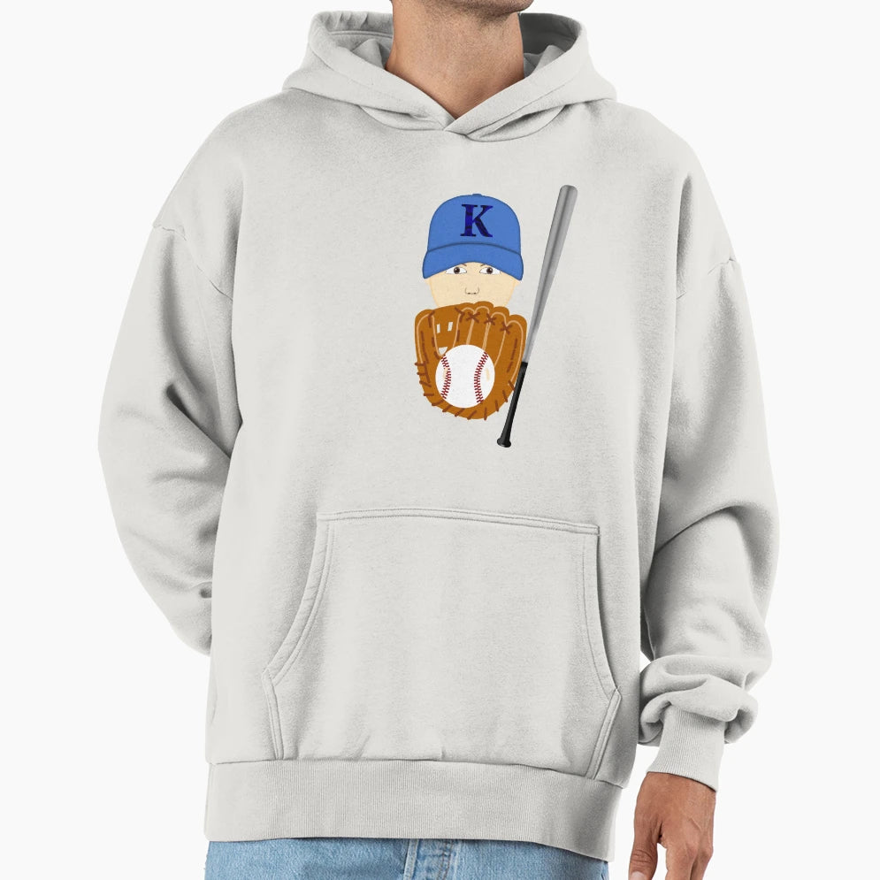 Baseball Player Hoodie - Streetwear Style Men Women - T-Shirt, Sweatshirt, Hoodie